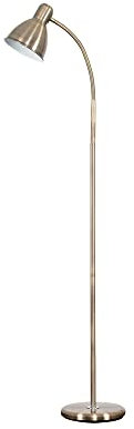 MiniSun | Modern Antique Brass Adjustable Floor Lamp | Floor Lamps & Torchieres, Home Décor & Improvement Essential | Includes 6W LED Bulb [6500K Cool White]