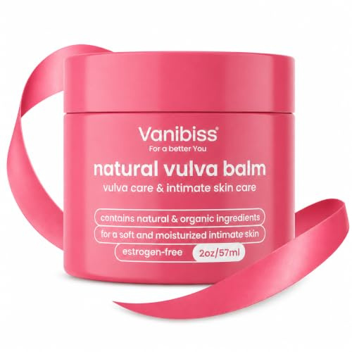 Vanibiss Natural Vulva Balm - Vaginal Moisturizer for Dryness, 2 oz