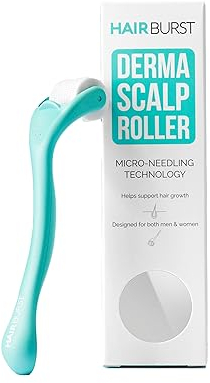HAIR BURST Rullo di Microaghi per la Crescita dei Capelli — Dermaroller da 0,25 mm — Stimola il Cuoio Capelluto e Aumenta la Produzione di Collagene
