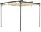 Hortan Gazebo Pergola 3 x 3 Metri Con Telo Impermeabile Richiudibile E Struttura Quadrata In Acciaio Inossidabile Ad Alta Densità, Per Arredo Giardino, Terrazzo e Attività Commerciale Beige