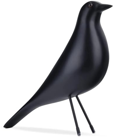 YAMSLAM - Scultura in resina di uccelli, adorabile scultura di uccelli, moderna statua decorativa di uccelli minimalista per la decorazione del soggiorno, della camera da letto e dell'ufficio