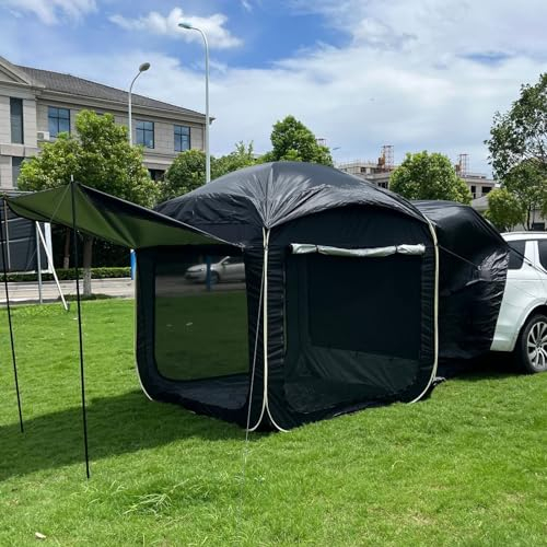 Auto-Heckzelt, Pop-Up-Kofferraum, Familien-Campingzelte, Universeller SUV-Heckklappennetzraum Mit Boden, Heckklappentürzelte Für Ausziehbare Markisenzelte Für Schrägheck-Vans