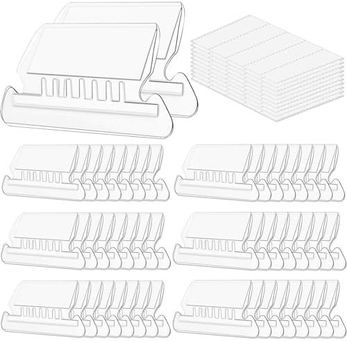 Folder Labels,50+50 Sets of Hanging Folder Label Tabs and Inserts for Hanging Folders for Quick Identification, (2 in， Clear)