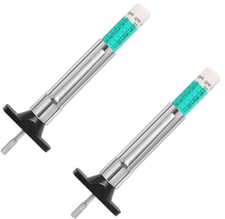 DOETYD Confezione da 2 misuratori di profondità del battistrada del Regno Unito, strumento portatile per la misurazione della profondità degli pneumatici, 25 mm/32 nds