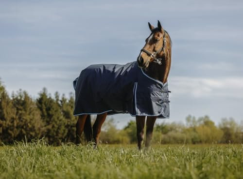 Ekkia Riding World Outdoordecke Weidedecke ECO 600D Marineblau 0g Regendecke, Deckengröße 6'3/145cm