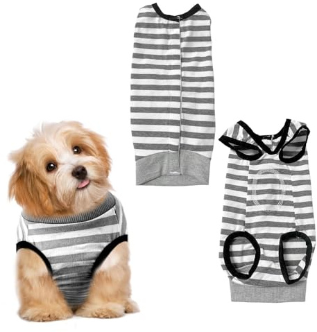 Body para Perro después de la cirugía, protección contra Fugas en el Cuerpo del Perro después de la operación, Traje de recuperación Suave para Perros, Traje Protector para Perros (1 Pieza, L)