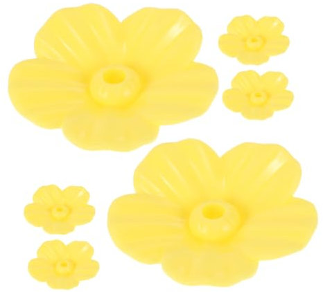 NULYLU 6stücke Teiliges Blumenshaped Futterspender Ersatzteile Für Hummingbirds Robuste Kunststofffütterung Für Garten Vivid Blumenlook Um Mehr Vögel Anzulocken
