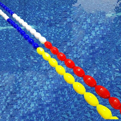 Justerbar säkerhetsdelare för pool, 1,0 – 25 m flytande simrep med krokar, hållbart nylonpoolflytmedel för säker simning, perfekt för barn och vuxna