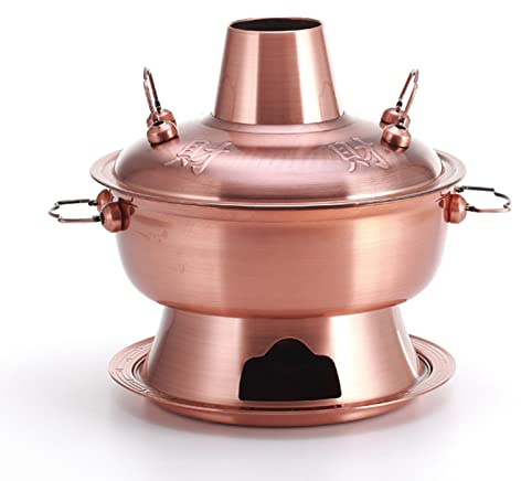 Kopparkastruller, Traditionell kinesisk koppar varmgryta(36cm)