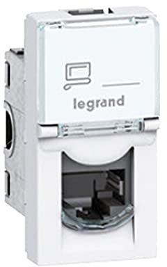 Legrand Mosaic – Steckdose Rj45 Kategorie 6 stp 1 Modul weiß