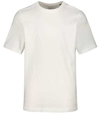 JP 1880 Herren große Größen Übergrößen Menswear L-8XL T-Shirt, Basic, Rundhals, gekämmte Baumwolle schneeweiß XXL 702558200-XXL