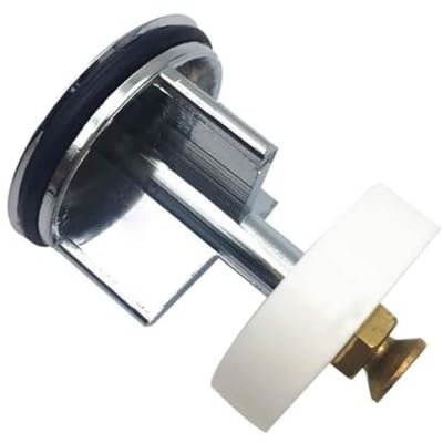 Schläfer 40510016 | Tappo Saltarello Universale di Scarico Lavandino Bagno, Bidet, Vasca e Cucina, Diametro Tappo Saltarello 40mm, Finitura in Ottone Cromato