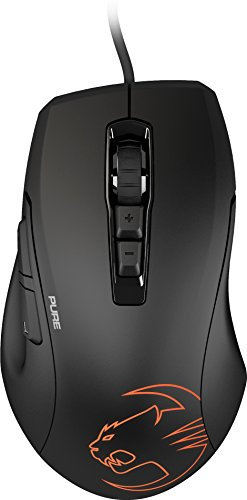 Roccat Kone Pure SE – souris de jeu haute précision, capteur gaming Pro-Optic (jusqu'à 5000 DPI), illumination RGB, molette Titan Wheel 2D, surface Pro-Grip, conçue en Allemagne