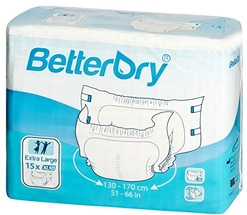 BetterDry Windelhose Inkontinenz-Windeln - X-Large (15 Stück)