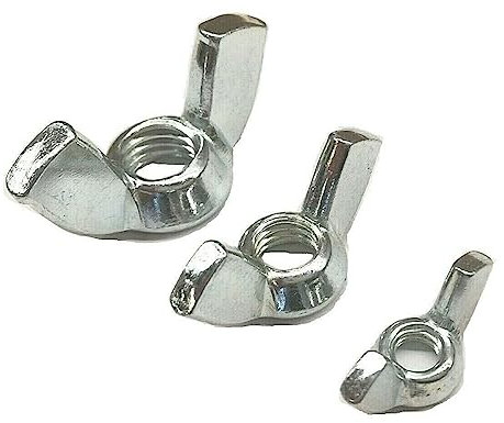 Flügelmuttern Stahl Verzinkt M3 M4 M5 M6 M8 M10 DIN 315 Flügelmutter Schmetterlingsmuttern Amerikanische Form (20, M10)