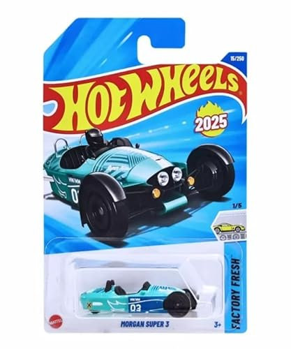 Hot Wheels Morgan Super 3 Teal Factory Fresh Modellauto, Maßstab 1:5, ab 3 Jahren