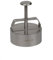 SANTOS Pressa per hamburger professionale in acciaio inox, per hamburger Ø 11 cm, spessore flessibile, facile da usare con meccanismo a molla, lavabile in lavastoviglie
