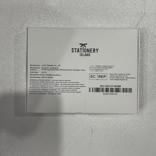 STATIONERY ISLAND Glue Tape Roller, 6 Pack Double Side Tape Dispenser, Scrapbooking Supplies, 6mx8mm Adhesive Glue Roller Tape for Crafting, Cards, Photo, Journal and Scrapbooking