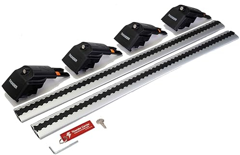 Lockable Aluminum Roof Rack Crossbars | Fits Lexus UX 250h and UX 300e 2019-2025 | Rooftop Cargo Roof Box | Tent Ski Racks Bike Racks | 165lbs Dynamic 496lbs Standing Capacity (Grey)