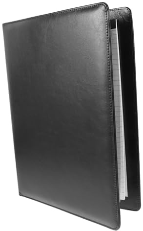 OSALADI Dossier de Bureau Organisateur de Documents avec Pince et Bloc Notes Portfolio Entretien Rangement Pratique pour Bureau et École Sacoche et Fonctionnelle
