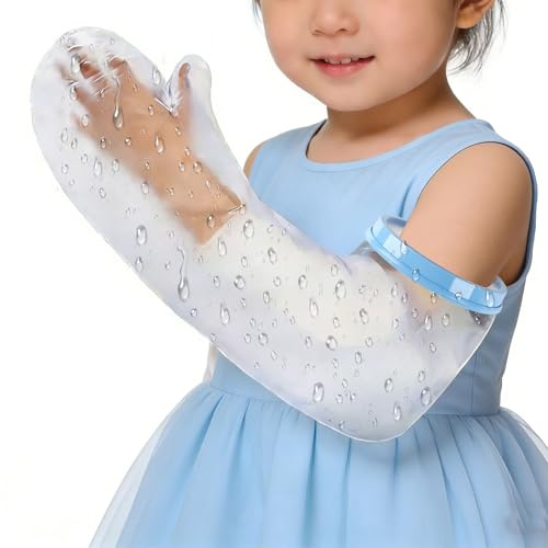 Leikedun Protège Platre Protection Étanche pour Bras Enfant, Imperméable Protection Main Platre pour Douche, Protege Platre Piscine Doux et Confortable, Sac de Plâtre Réutilisable