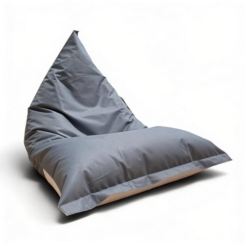 Aiire Puff Exterior Jardín XXL - Sillón Puf con Relleno Incluido para Piscina, Terraza o Porche - Funda Resistente, Desenfundable y Lavable - Tumbona Exterior Puff Gigante XXL