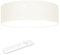 Navaris LED Deckenleuchte 40cm - Dimmbar Farbtemperaturwechsel Fernbedienung - 22W Stoff Beige Sternenhimmel - Wohnzimmer Lampe Schlafzimmer Deckenlampe Lampe Decke