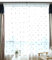 Mesnt Vorhänge Durchsichtig Weiss, Fenster-Voile-Vorhänge mit Sternen-Stickmuster für Schlafzimmer und Wohnzimmer, Weiß, 107 x 147 cm