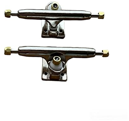LEEFAI Pro Fingerboard Trucks 32/34/36mm 4.0-Regular Kingpin-Upgrade v2 placa base con hardware color y tamaño de placa base (34 mm, cromado)