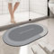 Beojonvy Tapis de Bain Antidérapant 40X60cm, Tapis Salle de Bain Diatomite, Tapis De Sol Super Absorbant, Tapis de Douche pour Salles de Bains, Cuisines, Chambres à Coucher, Eviers, Gris