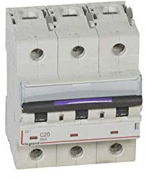 Disjoncteur DX³ 50kA - 3P 400V~ - 20A - courbe C - 4,5 modules