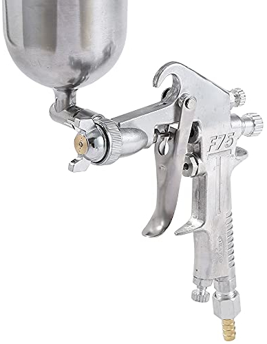 ORAZIO HVLP Air Paint Spray Gun Gravity Feed 1.5mm Copper Nozzle 400CC Aluminium Cup Painting Sprayer for Car Auto Repair Furniture Fence Surface Coating 221411