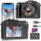 Digitai Kamera 4K 48MP Kontakt-Digitalkamera für Fotografie, Vlogging Kamera mit kostenloser 32GB SD-Karte, 18X Digitalzoom, Dual-Objektiv Selfie-Funktion