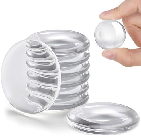 Hantoc 8 Pezzi Fermaporta Maniglia A Muro, Fermaporta Adesivi in Trasparente per Proteggere Pareti da Urti Fermaporte in Silicone per Maniglie della Porta, Proteggi Muro da Sedie 40 x 8 mm