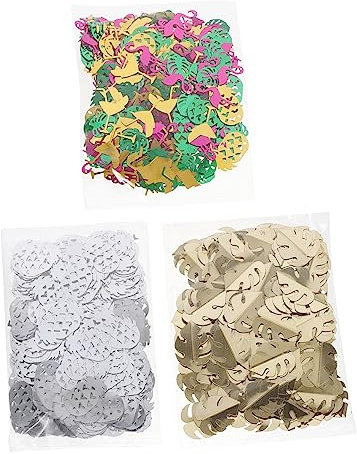 GLEAVI 3 Confezioni Confetti Della Festa Di Compleanno Decorazioni Da Spiaggia Coriandoli Per Feste Estive Luau Decorazioni Per Feste in Spiaggia Gonfiabile Coriandoli Sparsi Plastica