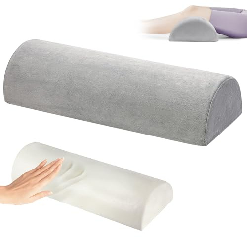 Vegena Oreiller orthopédique en mousse à mémoire de forme demi-lune pour les personnes dormant sur le côté et le dos, le cou, les jambes, les genoux et la taille