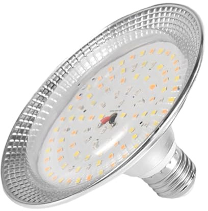 KiBcsLic Luz de Crecimiento para Plantas Lámpara de Invernadero con Bombilla E27 para Fresas E Iluminación LED de Aluminio Duradero Adecuado para Jardiner, Espectro de 4000k