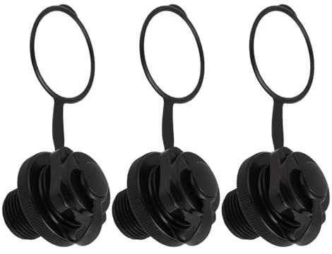 TOPBATHY Válvula de Aire Espiral de Repuesto para Bote Inflable 22 MM Tapón de Aire Antifugas sin Base Pack de 3 Unidades Compatible Kayak Piscina y Colchón Inflable