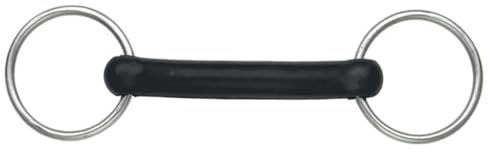 Shires Mors Bouche Dressage en caoutchouc souple 12,7 cm (5) - BLKRUB
