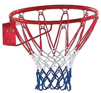 Sure Shot 211 Home Court Basketball Hoop, Official Size, Red/White/Blue