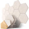 Paneles Acusticos Autoadhesivos, 12 Piezas, Hexagonal Panel Acustico Decorativos, Acoustic Panels para Pared, Techo, Puerta, Home Estudio, Gaming, Living Room, 30 x 26 x 0,9 cm, Beige