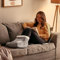 Silentnight Electric Foot Warmer for Cold Feet - Heated Foot Warmer with 3 Heat Settings, Super Soft Teddy Fleece Machine Washable Lining, and Overheat Protection - Warm Cosy Grey