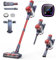 Cordless Vacuum Cleaner 450W/33Kpa Red Stick Vacuum Cleaner with Rechargeable Wall Mount, Intelligent Auto Mode, Up to 55Mins, Powerful Lightweight Household Vacuum for Pet Hair/Carpet/Floor