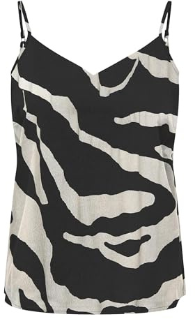 Onlnova Life Elite Tayla Singlet AOP, svart, M