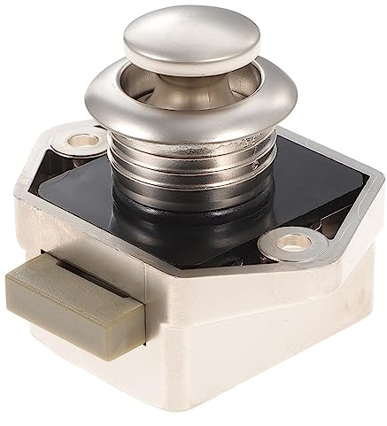 HOMSFOU Cerradura De Botón Pulsador Para Cajón Cerradura De Gabinete Sin Llave