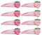 8 Pezzi Di Forcine Di Fragole, Forcine Di Frutta Creativa, Forcine Di Colpi Divertenti, Accessori Per Capelli Rosa, Fornelli Graziosi Non Slittanti, Clip Per Decorazioni In Stile Per Capelli.
