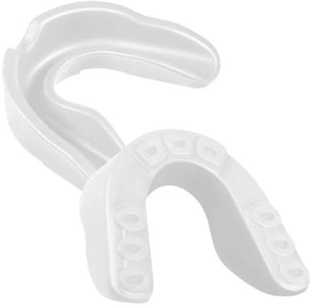 HABNI Protectores Bucales, 2 Unidades Para Niños 9-15 Años, Color Blanco, Tamaño 6X5X1.8 Cm, Protectores Dentales Para Boxeo, Rugby, Hockey