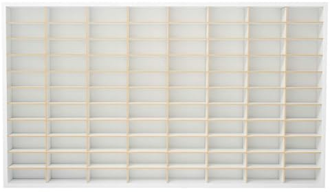 ArtTwist Vitrine pour Collection avec 80 Compartiments | Armoire Vitrine Murale 78,5cm x 40cm x 4cm pour Hot Wheels ou Matchbox | Etagere Figurine (Blanc)