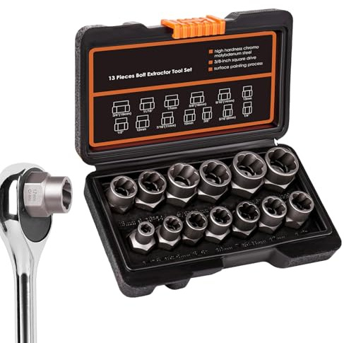 Jeu D'Extracteurs De Vis | Outils à Main en Métal pour Dévissage Facile,Ensemble D Extraction De Vis - Pour Travaux sur Bois, Motos, Appareils Ménagers et Atelier
