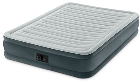 Intex Comfort Plush Mid Rise Dura-Beam Airbed with Built-in Electric Pump, Bed Height 13, Full